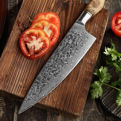 Professional Japanese Chef Knife Set High Carbon Steel Kitchen Meat Cleaver Boning Knives Butcher Santoku Fish Fruit Bread Knife